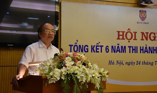 Thứ trưởng Phan Chí Hiếu phát biểu tại Hội nghị.