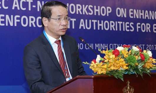 Phó Tổng Thanh tra Chính phủ Nguyễn Văn Thanh phát biểu tại Hội thảo.