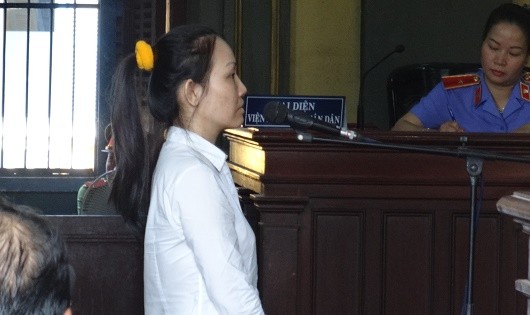 Bị cáo Trang tại phiên tòa
