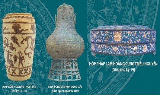 3 cổ vật sẽ được đấu giá tại Hà Nội.