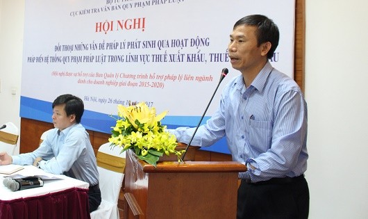 Cục trưởng Đồng Ngọc Ba phát biểu tại Hội thảo.