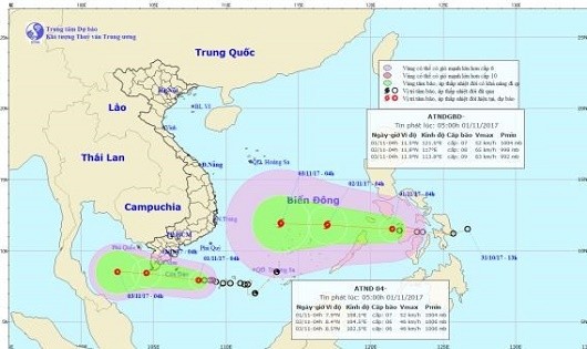 Ảnh hưởng đồng thời 2 áp thấp nhiệt đới, người dân Nam bộ phải chủ động ứng phó