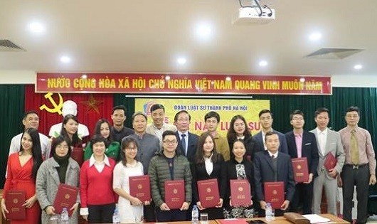 Lễ kết nạp luật sư Đợt 1 năm 2018 của Đoàn Luật sư TP Hà Nội.