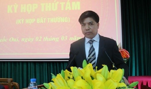 Đồng chí  Đỗ Huy Chiến – Phó Bí thư Huyện ủy, Chủ tịch UBND Quốc Oai. (Ảnh: KT)
