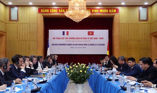 Phiên họp lần thứ 5 Đối thoại Cấp cao thường niên về Kinh tế Việt Nam - Pháp năm 2018.