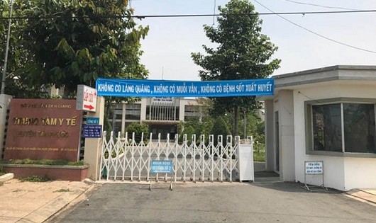 Trung tâm Y tế huyện Tân Phước (Tiền Giang). Ảnh: VTV