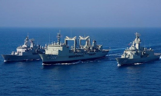 Ba tàu hài quân hoàng gia Australia. (Ảnh minh họa)