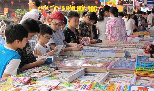 Ngày sách Việt Nam lan tỏa tình yêu với sách.