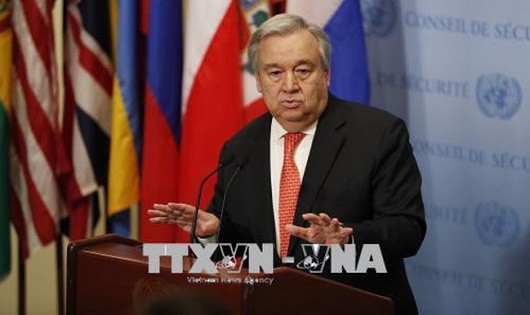 Tổng Thư ký Liên Hợp Quốc Antonio Guterres. Ảnh: THX/TTXVN