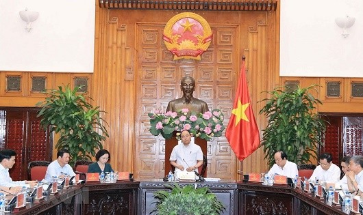 Thủ tướng Nguyễn Xuân Phúc làm việc với lãnh đạo 6 tỉnh Hà Giang, Lào Cai, Cao Bằng, Yên Bái, Lai Châu, Điện Biên, Sơn La.