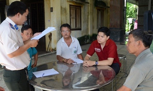 Cục THADS tỉnh Tây Ninh làm thủ tục bàn giao tài sản theo bản án của TAND tỉnh Tây Ninh.
