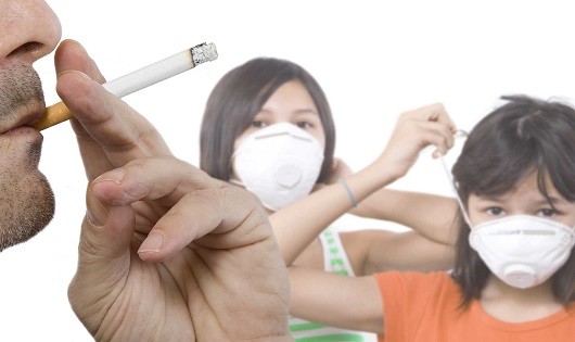 Nhiều phụ nữ và trẻ em “chết oan” vì thuốc lá ngay tại gia đình. (Ảnh minh họa).
