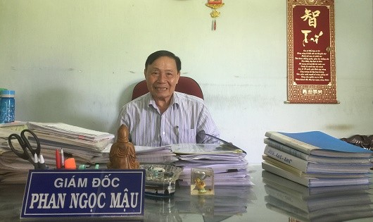 Ông Phan Ngọc Mậu, Giám đốc kiêm Bí thư Chi bộ Công ty dâu tằm tơ Tân Lộc
