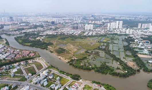 Khu vực dự án Phước Kiển (Nhà Bè, TP.HCM) 32ha đất công sản đã được bán cho Công ty Quốc Cường Gia Lai với giá "bèo".