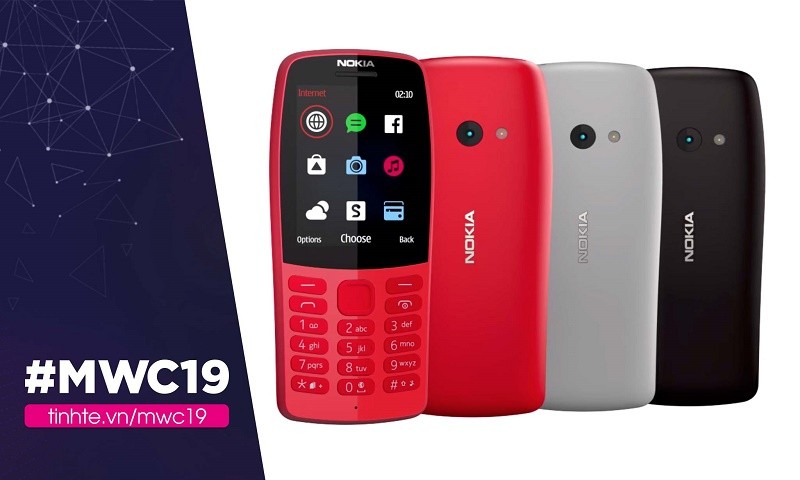 Nokia 210 được ra mắt trong sự kiện MWC 2019.