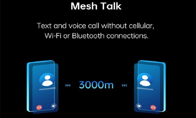 MeshTalk cung cấp một giải pháp truyền thông tin tầm ngắn trong vòng 3km mà không cần mạng di động, Wi-Fi hoặc Bluetooth