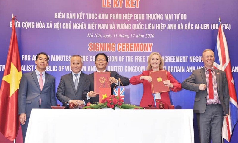 Lễ ký Biên bản kết thúc đàm phán Hiệp định Thương mại tự do Việt Nam – Anh.