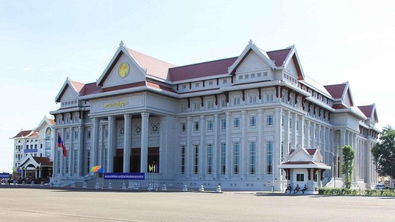 Công trình Nhà Quốc hội Lào (Ảnh: BXD)