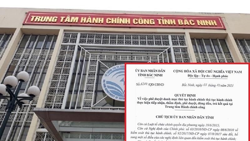Bắc Ninh: Phê duyệt 122 danh mục thủ tục hành chính