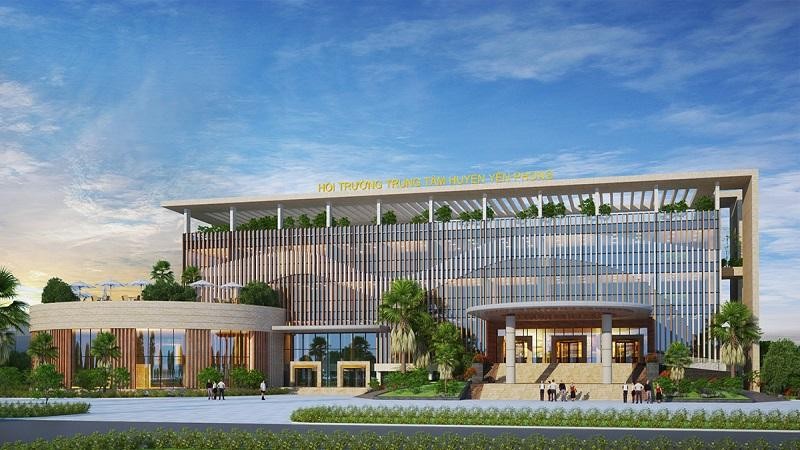 Phê duyệt điều chỉnh dự án đầu tư xây dựng Hội trường trung tâm huyện Yên Phong