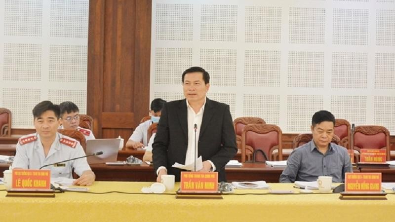 Phó Tổng TTCP Trần Văn Minh phát biểu tại buổi công bố quyết định thanh tra tại UBND tỉnh Gia Lai. (Ảnh Báo Thanh tra)