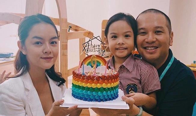 Phạm Quỳnh Anh và Quang Huy “tái ngộ” sau ly hôn, mừng sinh nhật con gái