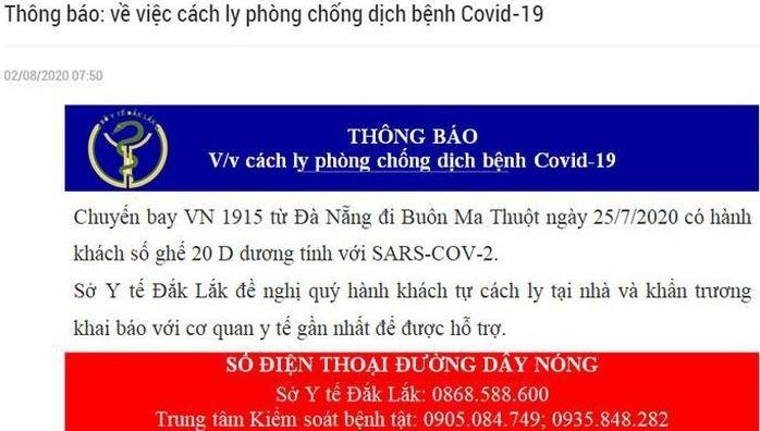Truy tìm hành khách chuyến bay VN1915 từ Đà Nẵng đi Buôn Ma Thuột 