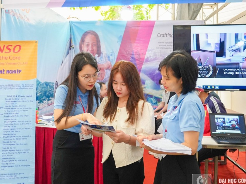 83 doanh nghiệp có mặt tại Ngày hội việc làm của Đại học Công nghiệp Hà Nội