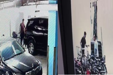 Hình ảnh đối tượng trộm cắp xe đạp được trích xuất từ camera của toà nhà. Ảnh: CACC