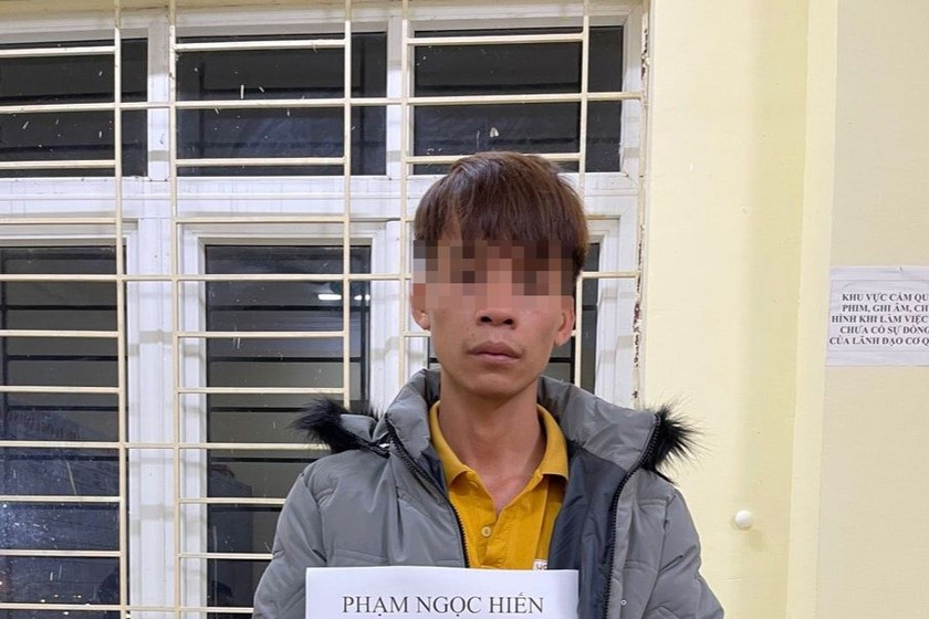 Đối tượng Phạm Ngọc Hiến bị bắt giữ. Ảnh: CACC