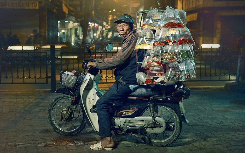 Bức ảnh chụp xe bán cá cảnh rong ở Việt Nam chiến thắng giải thưởng nhiếp ảnh lớn ở Mỹ