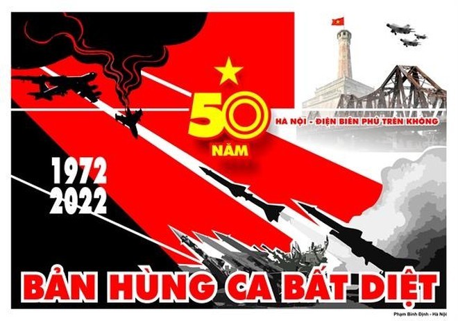 Phát hành tranh cổ động kỷ niệm 50 năm Chiến thắng Hà Nội – Điện Biên Phủ trên không