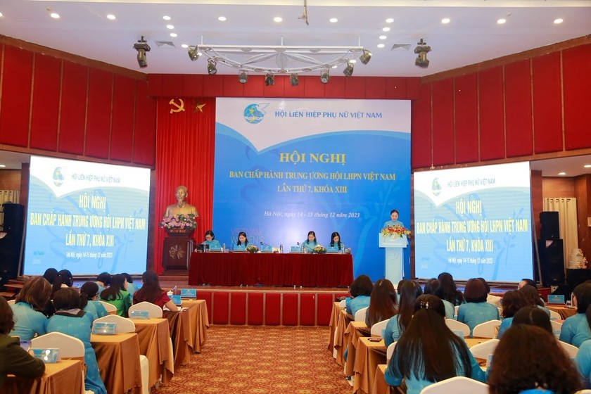  Hội nghị lần thứ 7 Ban Chấp hành khóa XIII được TƯ Hội LHPN Việt Nam tổ chức ngày 14/12. Nguồn HLHPNVN