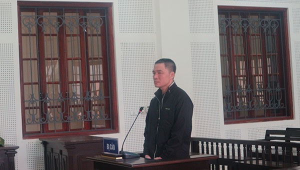 Bị cáo Bùi Văn Thành tại tòa.