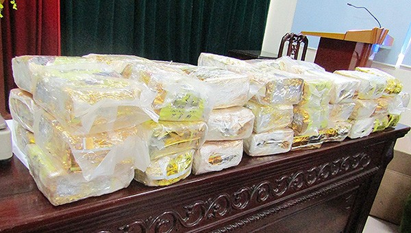 Trong năm 2020, lực lượng chức năng tỉnh Nghệ An đã thu giữ gần 506 kg ma túy (ảnh tư liệu)