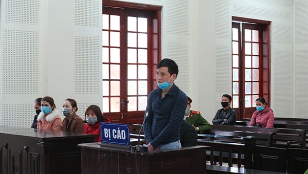 Bị cáo Dương Văn Mạnh tại phiên tòa