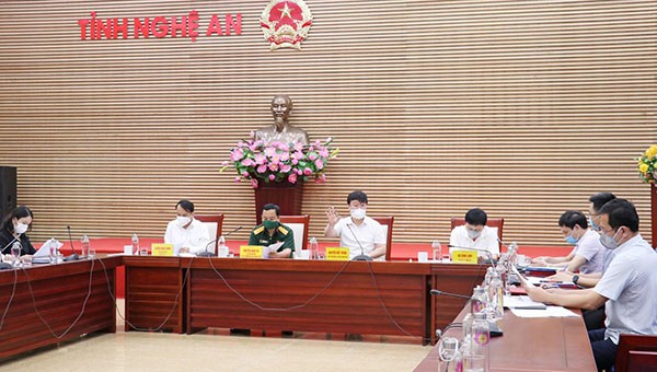 Cuộc họp của Thường trực Ban chỉ đạo phòng, chống dịch Covid-19 tỉnh Nghệ An