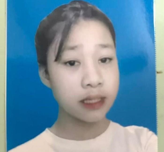 Hình ảnh Nguyễn Thị Yến Nhi được gia đình đăng tải lên mạng xã hội