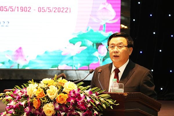 Giám đốc Học viện Chính trị quốc gia Hồ Chí Minh Nguyễn Xuân Thắng phát biểu tại Hội thảo
