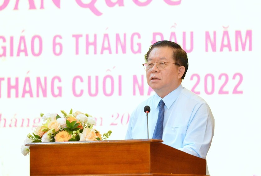 Bí thư Trung ương Đảng, Trưởng Ban Tuyên giáo Trung ương Nguyễn Trọng Nghĩa phát biểu chỉ đạo tại Hội nghị