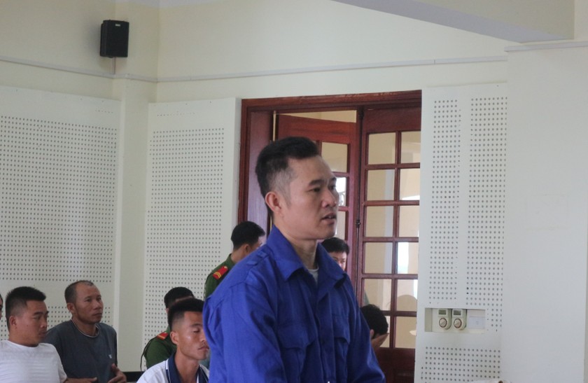 Bị cáo Trần Văn Hòa tại tòa
