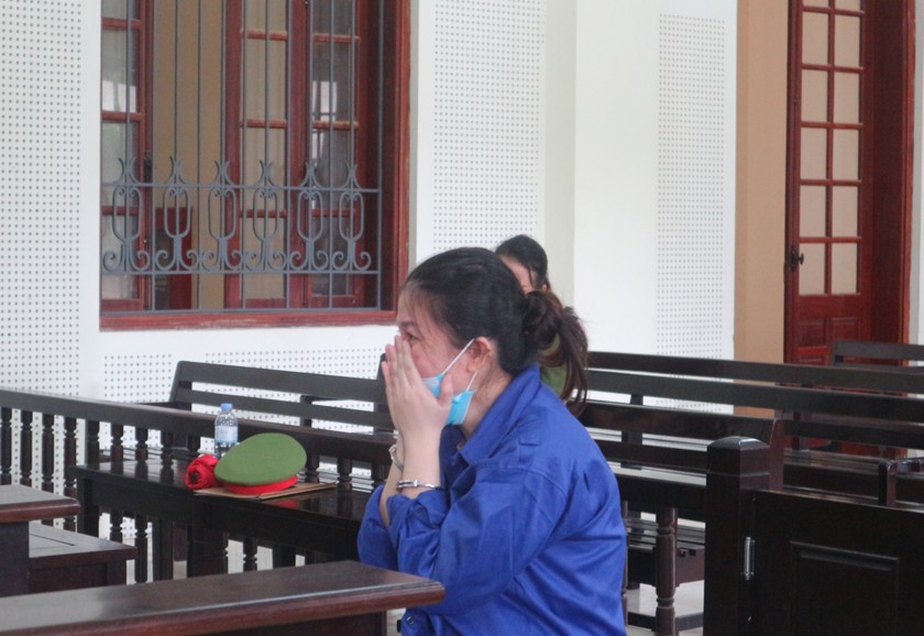 Bị cáo Võ Thị Hạnh tại phiên tòa