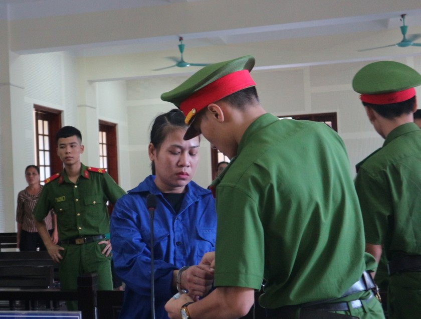Bị cáo Cụt Thị Trang tại phiên tòa
