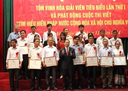 Nghệ An: Tôn vinh 210  hòa giải viên cơ sở tiêu biểu lần thứ nhất