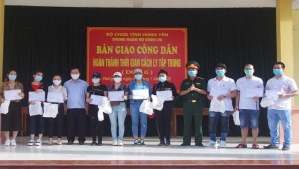  Hưng Yên: 140 công dân hoàn thành thời gian cách ly