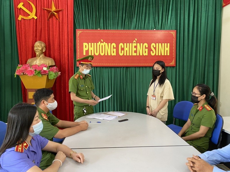 Cơ quan cảnh sát điều tra khởi tố, bắt tạm giam đối tượng Trần Nguyễn Diệp Anh.
