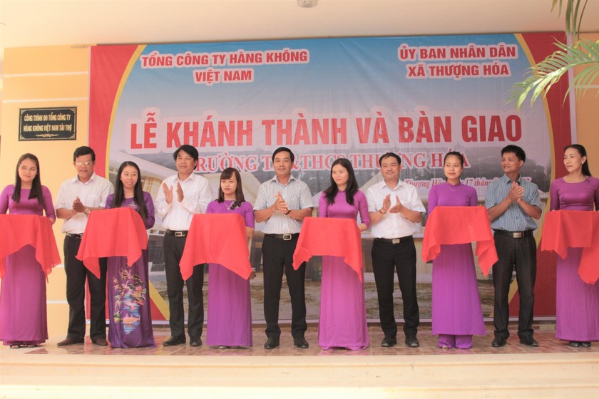 Đây là công trình thứ 7, Vietnam Airlines tài trợ cho huyện nghèo theo "Chương trình 30A"