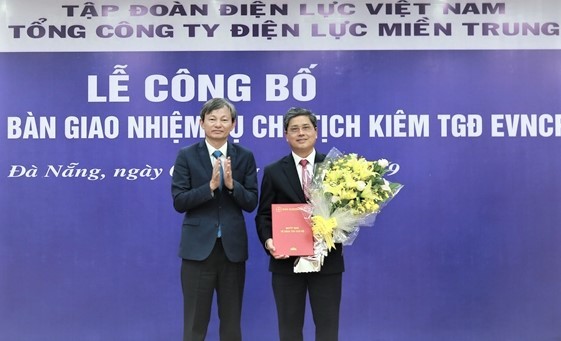 Phó TGĐ EVN Võ Quang Lâm (phải) kiêm nhiệm chức Chủ tịch EVNCPC trong hơn 10 tháng sau khi ông Trần Đình Nhân (trái) lên chức TGĐ EVN.