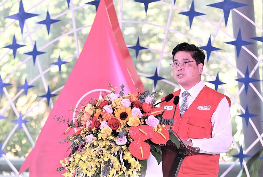 Ông Võ Quang Lâm - Phó Tổng Giám đốc EVN phát biểu tại Tuần lễ hồng EVN lần thứ VII