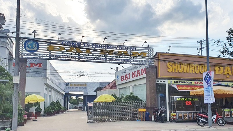 Cơ sở sản xuất của Công ty TNHH MTV Bột mì Đại Nam (TP Vĩnh Long). 
